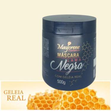 Imagem de Mascara Lama Negra com Geléia Real Maycrene 500g Ativador de Tons Escu
