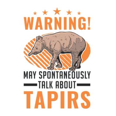 Imagem de Tapir Notebook: Warning May Spontaneously Talk About Tapirs / 6x9 Inches / 120 graph sites Sites