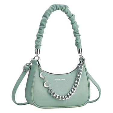 Imagem de Colaxi Mulheres Underarm Bag Bolsa casual para banquete pendulares feriados Shopping Street, Verde