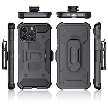 Imagem de Coldre de cinto militar Cocomii para iPhone 8 Plus/7 Plus, capa fina fosca com clipe giratório para cinto e proteção contra quedas reforçada para Apple iPhone 8 Plus/7 Plus (preto)