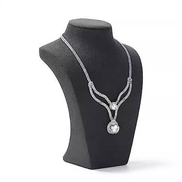 Imagem de Suporte para exibição de joias, suporte de manequim preto tridimensional para lojas de varejo e feiras, One Size, 10 x 5 x 13,5 cm, Ágata