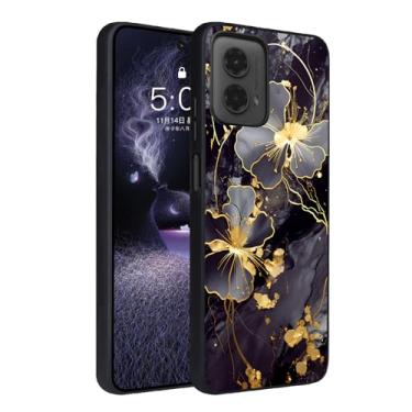 Imagem de Capa para Moto G Stylus 2024, linda flor, ajuste fino, que brilha no escuro, policarbonato rígido, TPU macio, à prova de choque, proteção contra quedas, capa para celular Motorola G Stylus 2024
