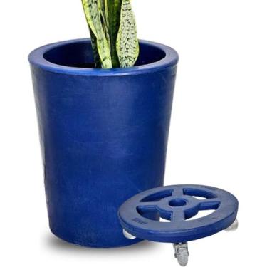 Imagem de Kit  Com Vaso de Planta + Suporte Com Rodas Para Decoração  - Alpe & A
