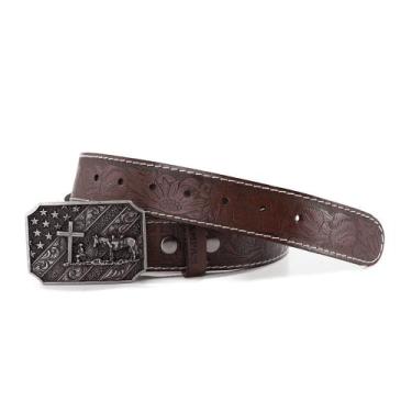 Imagem de Cinto Masculino Country Peão de Rodeio Detalhe Cavalo Sertanejo - Pamp