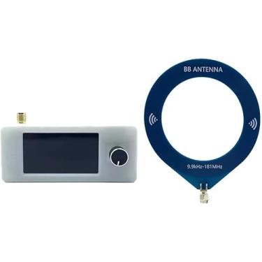 Imagem de Rádio portátil SI4732, mini rádio de bolso bateria de 800 mAh, receptor de transmissão de banda completa LSB USB AM FM de 0,5 a 108 MHz, tela IPS de 4,9 polegadas, para caminhar, acampar, cozinhar e