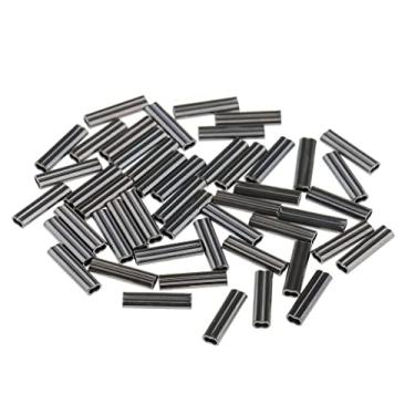 Imagem de shamjina 50 Pcs 10mm de Crimpagem de Barril Conector de Tubo de Cobre 0,8-1,7mm, 0.8mm Bore