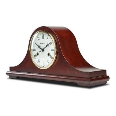 Imagem de Relógio de Mesa Tipo Carrilhão Madeira Ipe Herweg 530016 Vintage