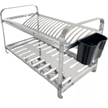 Imagem de Escorredor De Louça Inox 16 Pratos Inox Não Enferruja