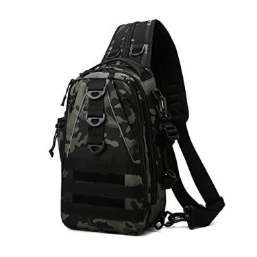 Imagem de Mochila tática para homens multifuncional cintura bolsa de peito bolsa de viagem esportiva mochila para homens(33EU)