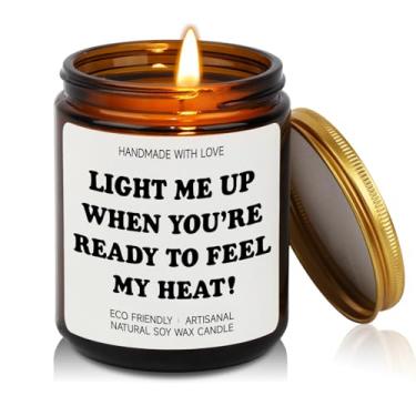Imagem de Presentes românticos para ele, namorado, marido, presentes de aniversário para mulheres e homens, vela perfumada de lavanda e eucalipto engraçada para casal, presente I Love You para lua de mel,