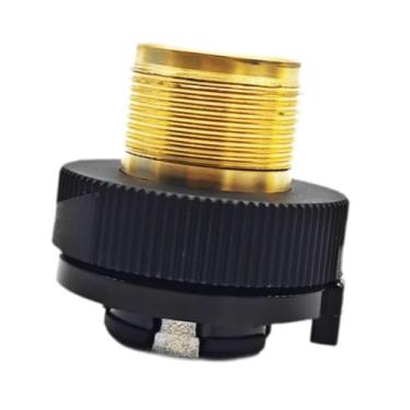 Imagem de UGPLM Adaptador de tanque de gás de conversão de gás longa Adaptador resistente ao conversor de gás de cobre à prova de vazamento para churrasqueira