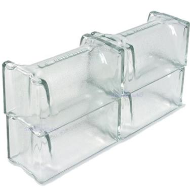 Imagem de 06  Tijolo De Vidro Elemento Vazado Cobogó  - Capela  - cristal decor