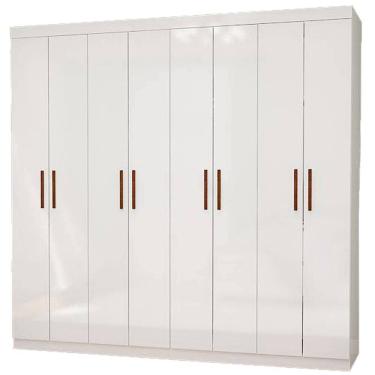 Imagem de Guarda Roupa Rubi Casal 8 Portas 4 Gavetas Carioca Cor Branco