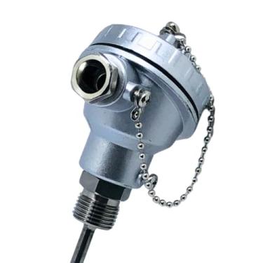 Imagem de Sensor de Temperatura Termopar PT100 3 Fios Haste Inox 6 x 150 mm Com Cabeçote e Rosca BSP 1/2"