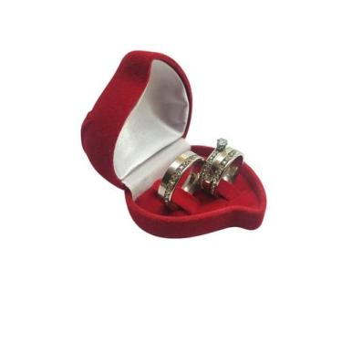 Imagem de Par de Aliança Prata Compromisso Fosca Cravejada 8mm + Anel - Gol Mix