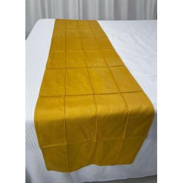 Imagem de Peseira Drapeada Luxo Suede Para Cama King 2.60M x 0,45 CM (ENVIO IMED