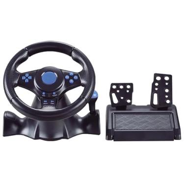Imagem de AARONMEI Racing Steering Wheel With Vibration Controller And Pedal For Nintendo Switch, PS4, Xbox One, And PC Gaming Simulator (7 in 1)