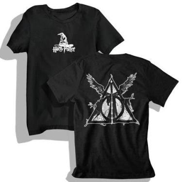 Imagem de Camisa Harry Potter Relíquias Varinha Mágica Azkaban Sirius Black Dobb