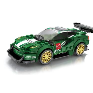Imagem de Carro de Corrida Bloco De Montar Green 192 pçs Brinquedo
