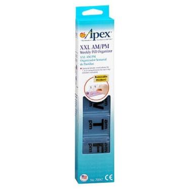 Imagem de Organizador de comprimidos Apex de 7 dias xxl xxl 1 cada da Apex-Carex (pacote com 6)