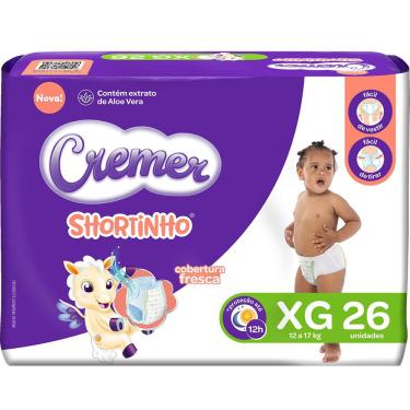 Imagem de Fralda Descartável Cremer Shortinho Mega XG - 26 unidades