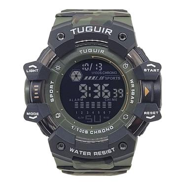 Imagem de Relógio Masculino Relógio Tuguir Digital TG30403 Camuflado e Preto