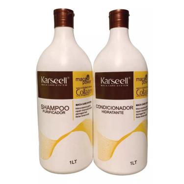 Imagem de Kit Shampoo E Condicionador Karseell Collagen Hidratação 1L