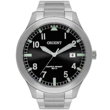 Imagem de Relógio De Pulso Orient Masculino Com Ponteiros E Marcações Luminosas Mbss1361 P2sx - Prata