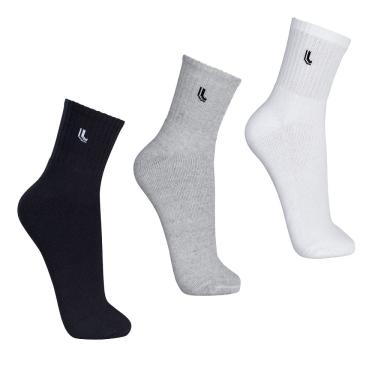 Imagem de Kit 3 Pares Meia Lupo Cano Médio Masculina Sport 3245 nf