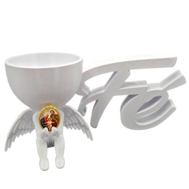 Imagem de Vasinho Imagem Sagrada Familia Decoraçao Fe Relicario Foto - Point da 