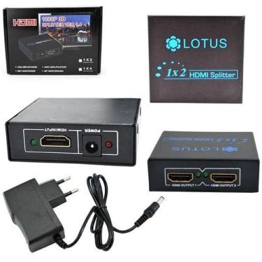 Imagem de Splitter Hdmi 1 Entrada E 2 Saidas V1.4 3D - Importado