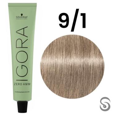Imagem de Igora Zero Amm 9/1 Louro Extra Claro Cinza 60 ml - Schwarzkopf, UNICA