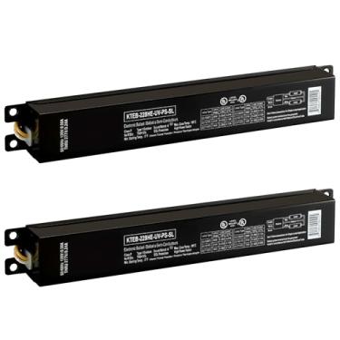 Imagem de OHLECTRIC (Pacote Com 2) Reator Eletrônico Fluorescente Keystone Kteb-228He-Uv-Ps-Sl Com 2 Lâmpadas T5 - Multitensão 120-277 V Com Início Programado - Alto Fator De Potência, Certificado Pela Ul
