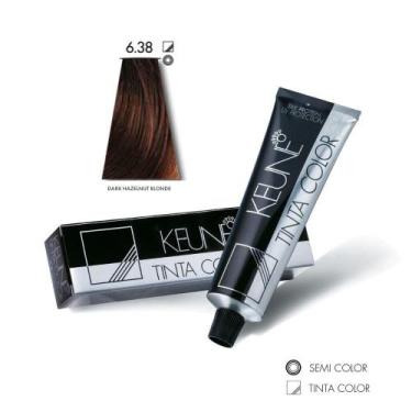 Imagem de Tinta Color Keune 6.38 Dark Hazelnut Blonde 60ml