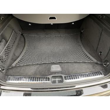 Imagem de Rede de carga de malha elástica automotiva estilo piso para Mercedes-Benz GLE W167 2020-2025 - Organizadores e armazenamento de porta-malas premium - Rede de bagagem para SUV - Melhor organizador de