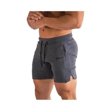 Imagem de Shorts de Corrida Masculino com Bolso e Zíper - Ideal para Academia, P