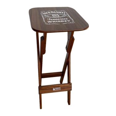 Imagem de Mesa Bistrô Dobrável Madeira Personalizada Jack Imbuia - Tarimatã