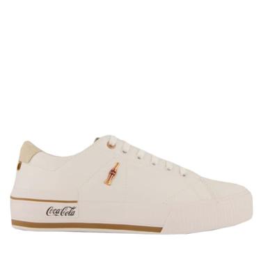 Imagem de Tênis Coca Cola Leblon Town Feminino Branco e Cobre