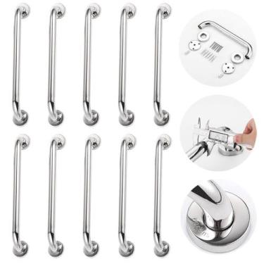 Imagem de Barra Alça Apoio Corrimão Banheiro Inox 60cm Top Alta Qualidade Inox 1