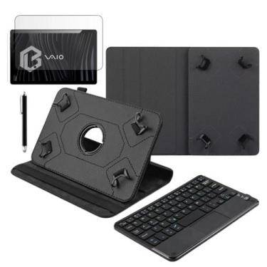 Imagem de Conjunto Kit Case Com Acessórios Teclado Película E Caneta Para Tablet