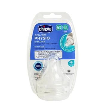 Imagem de Bico Chicco Perfect5 6M+ Fluxo Papa  Kit com 2 Unidades