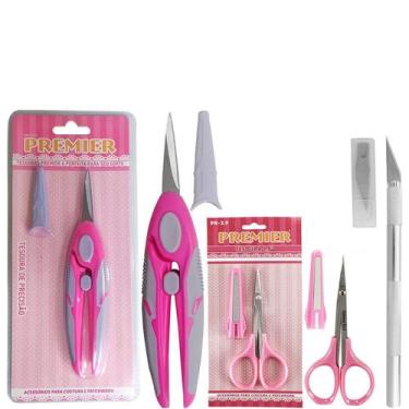 Imagem de Tesouras Estilete Precisão Ponta Fina Soft Confortavel - Evolvere