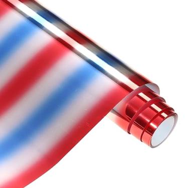 Imagem de HTVSTD Rolo De Vinil Metálico Htv Para Passar A Ferro - 12" X 8 Pés (Raibow Spot) Cromado Colorido Roupas E Camisetas