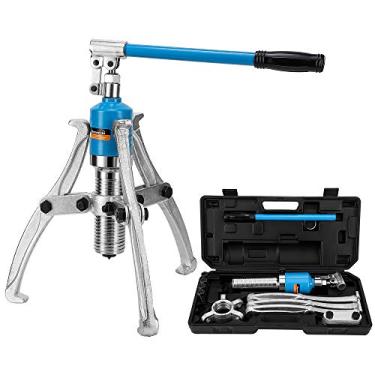 Imagem de Bonvoisin Conjunto de extrator de engrenagem hidráulica 15T, kit de extrator de rolamento de roda, separador de 2 ou 3 mandíbulas para cubos de rodas, rotores, eixos de carro, polias, tambores de