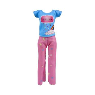 Imagem de Conjunto De Roupas De Boneca Bjd De 30cm, Vestido Fofo De Menina, Maqu