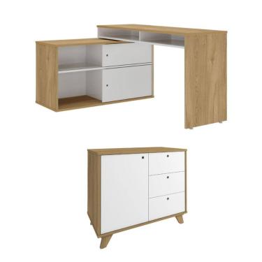 Imagem de Conjunto Home: Escrivaninha Flex 6371 + Balcão 6217