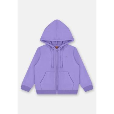 Imagem de Jaqueta Infantil Feminina em Molecotton Básico Up Baby, Roxo, 4
