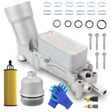 Imagem de Caixa do filtro de óleo do refrigerador de óleo do motor, para Dodge Charger Durango Challenger Journey, para Chrysler 200 300, para RAM ProMaster, para Jeep Wrangler Grand Cherokee, substitui 926-959