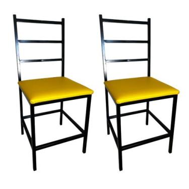 Imagem de Kit 2 Cadeiras Industrial para cozinha decoração área externa Ana Asse