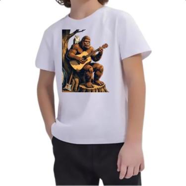 Imagem de Camiseta Infantil Pe grande tocando violao - Alearts, 14
